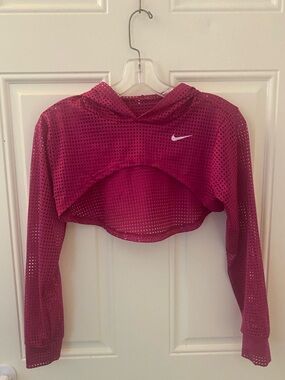 Nike Cropped Mesh Hoodie